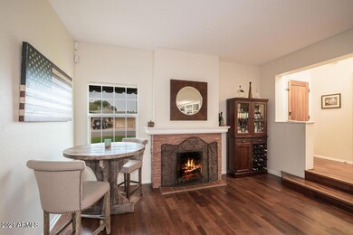 Fireplace in living room