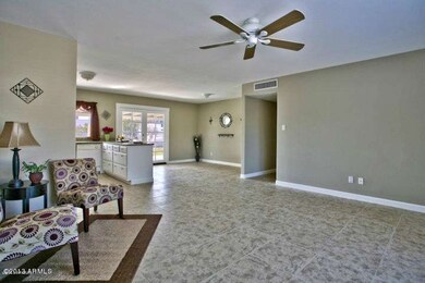 kitchen and living room