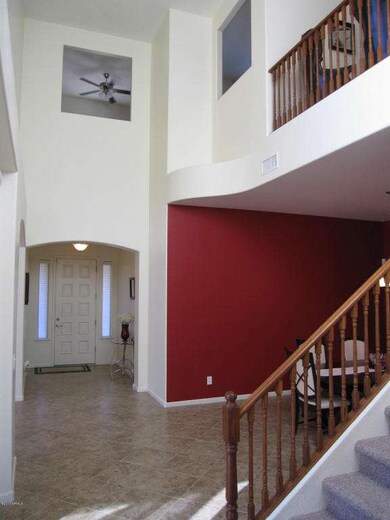 22 ft vaulted foyer!