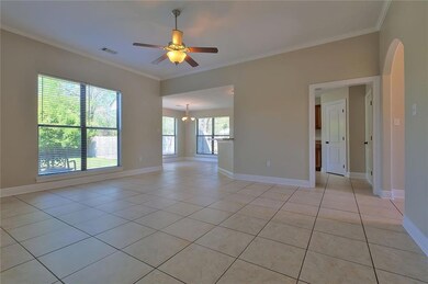 Great Room with Kitchen and Dining Area in the bac