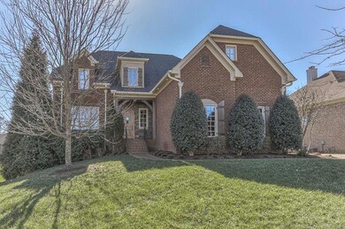 A closer look of the front elevation. Large turn around area & 3 car side entry garage.  