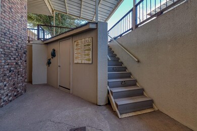 Court yard and storage closet.