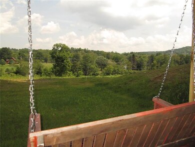 A beautiful view from the swing!  Looking down and