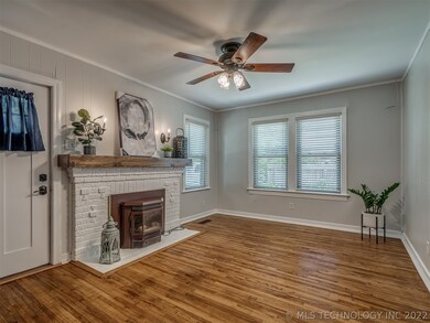 The pellet stove adds warmth all winter long.