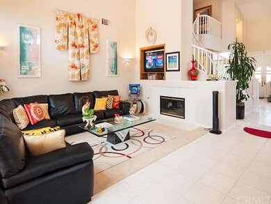 family room with fireplace