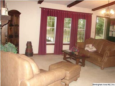 Large yet Cozy Greatroom with Real Wood Burning Fi