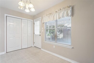 Laundry off kitchen... Convenient door to attached