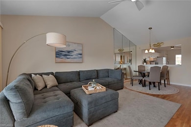 Great Room with Vaulted Ceilings, Lake View & Great Natural Light