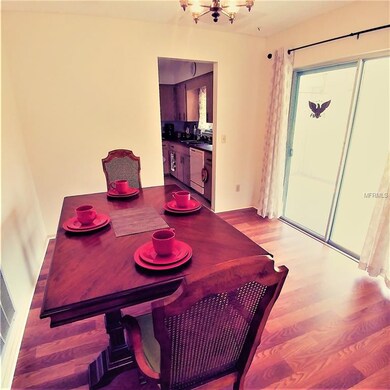 Dining Room with sliding doors leading to covered 