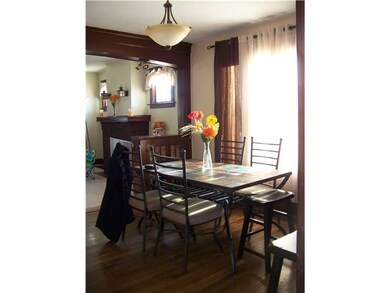 Dining Room Dining room with beautiful dark hardwo
