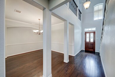 Another view of the dining room and the the foyer