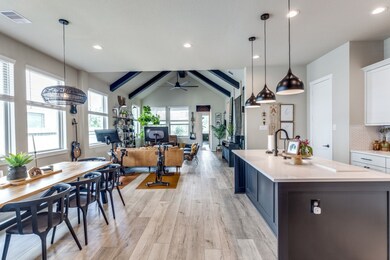 Open Concept Living Room, Dining Room and Kitchen