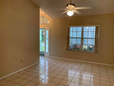 Living room with ceramic tile