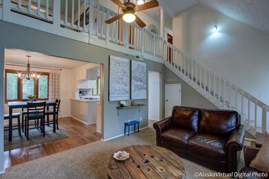 Living Room With Ceiling Fan
