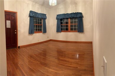 Hardwood floors from the front door