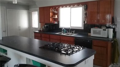 Kitchen with Open concept. Cabinets have pull out 