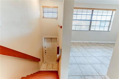 Well-lit stairway leads you home