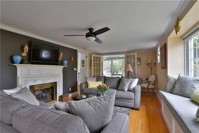 View from Stairway toward Living Room and Sun Room