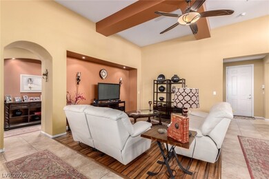 View of entry way and living room