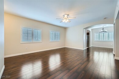 Empty room with a wealth of natural light, arched