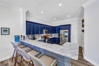 Bar Stools around Kitchen