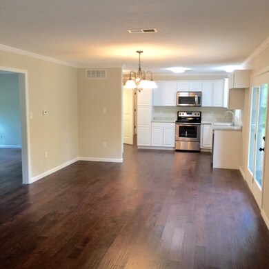 View of Open Kitchen from Den