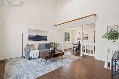 Living room with beautifully maintained wood grain