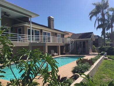 Pool with cabana
