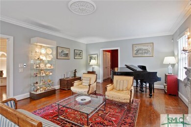 LIVING ROOM: Very well-maintained oak floors and c