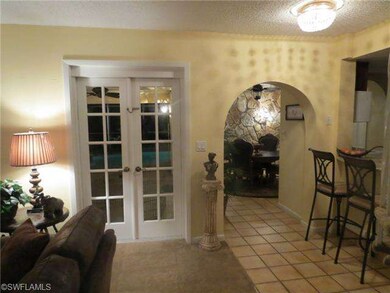 View from the living area to the dining room.