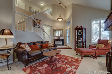 Living Room W/Vaulted Ceiling