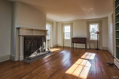 The library with windows overlooking the east lawn