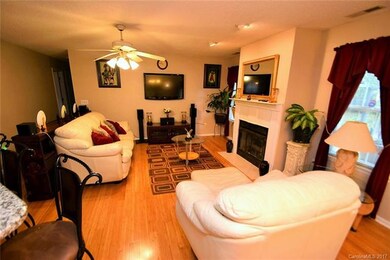 Living Room with Gas Log Fireplace.