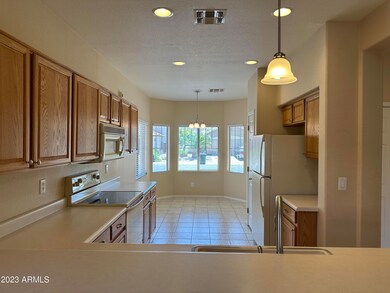 Long view of kitchen
