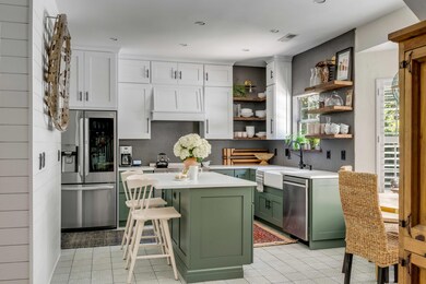 Custom kitchen with quartz countertops