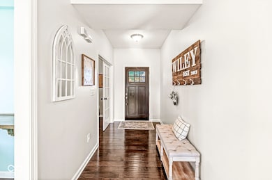 Neutral (Shoji White SW7042) freshly updated color palette compliments this spacious home with 9' ceilings.