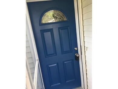 Freshly painted front door welcome you!