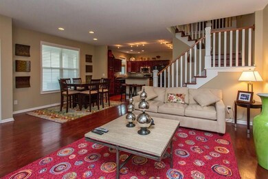 The open layout is great when entertaining.