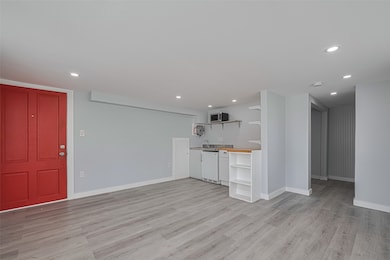 Side view of spacious studio unit.