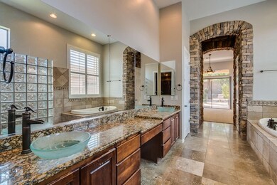 Master Double Sinks and Vanity