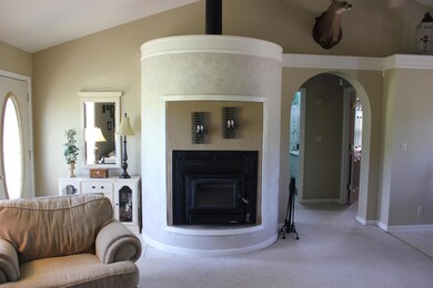Wood Burning Buck Stove in Living Rm