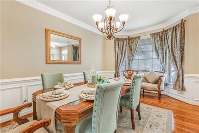 Another view of the dining room - bay window