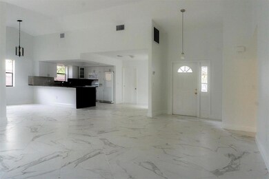 family room looking at kitchen