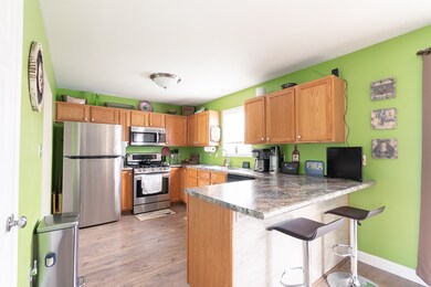 Plenty of cabinet space and counter/prep work spac
