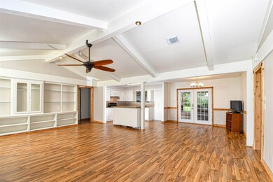Vaulted ceilings and an open floor plan