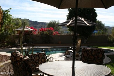 backyard pool and mountain views 2