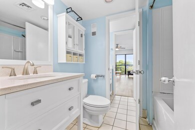 Full bathroom with vanity, bathing tub / shower co
