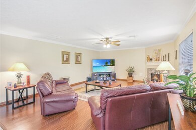 Large & Comfortable Family Room with a Fireplace