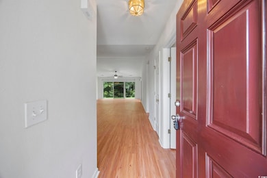 Interior space featuring light wood-type flooring