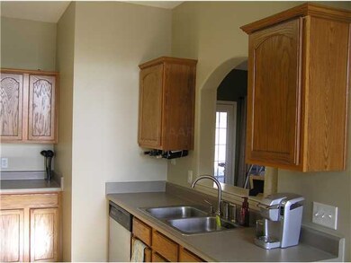 Another view of the kitchen showing the opening in